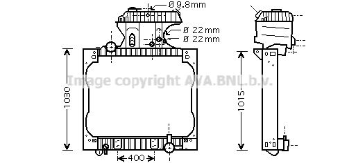 AVA QUALITY COOLING Radiaator,mootorijahutus MN2051